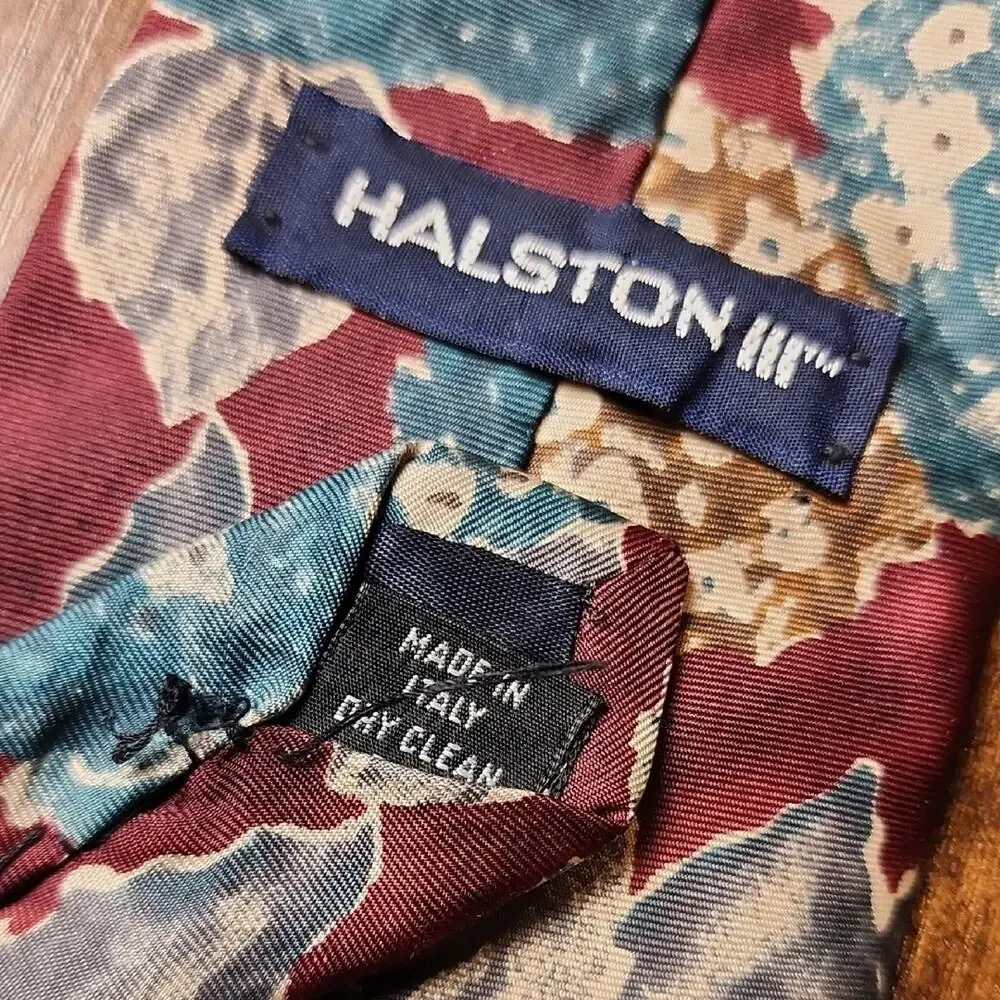HALSTON III | Italy Silk Floral Hydrangea Designer‎ Tie Made Italy |  58